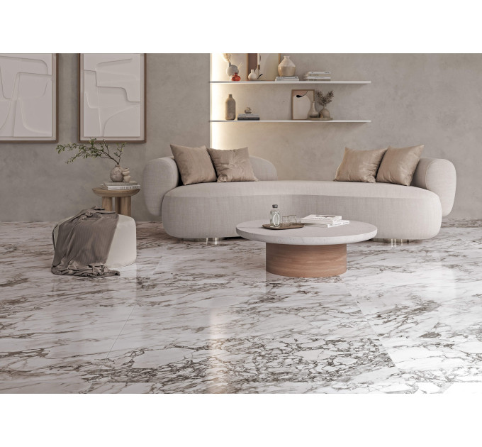 Плитка керамогранітна TS0990 Tempesta білий 600x1200x8 Golden Tile