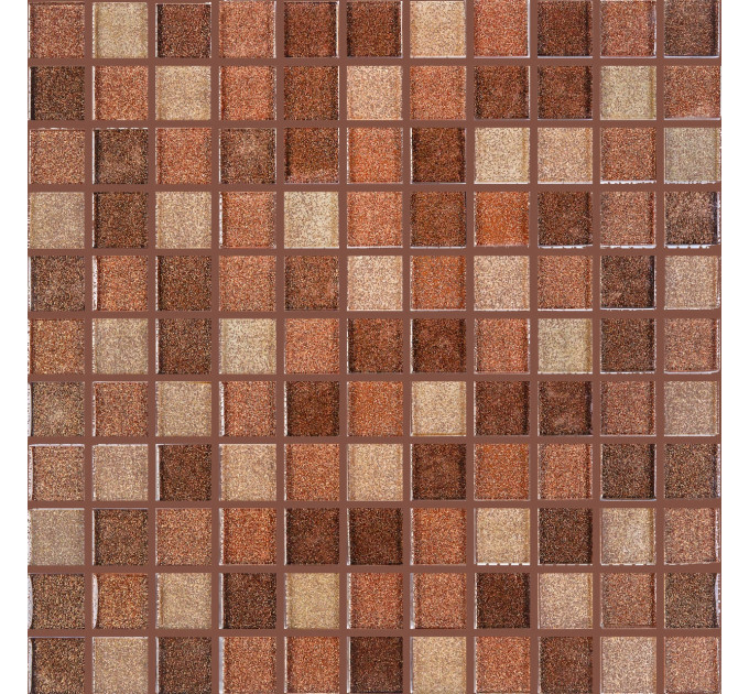 Мозаїка GM 8007 C3 Brown Dark-Brown Gold-Brown Brocade 300x300x8 Котто Кераміка