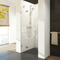Душові двері двоелементні BRILLIANT BSD2-100 A-L Transparent, RAVAK