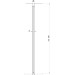 Набір тримачів душової стінки W SET-90 Wall-Corner, (GWD01000A094) RAVAK