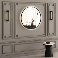 Дзеркало FLETCHER BLACK Iron Mirror 800x800 StudioGlass