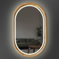 Дзеркало Freedom Slim LED 450x750 Natural Light Luxury Wood