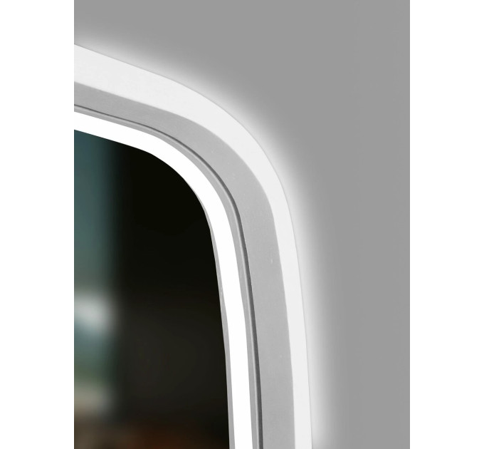 Дзеркало New Art Slim LED 450x750 Snow White Luxury Wood