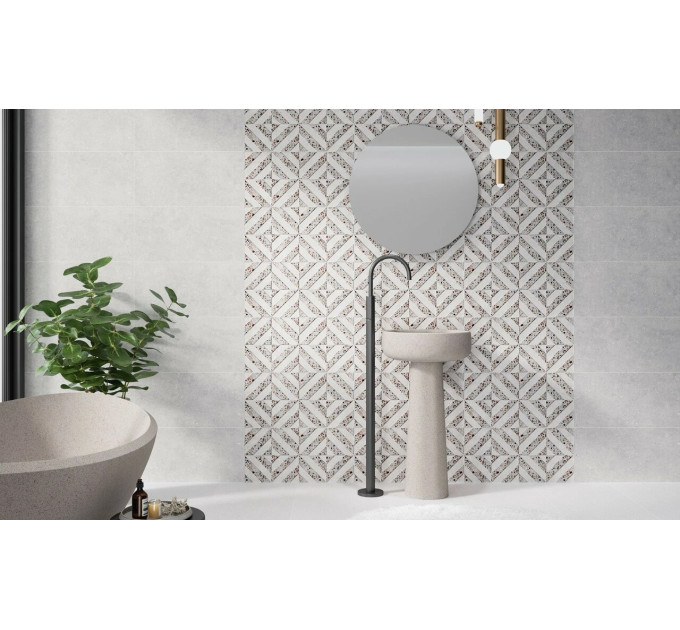 Плитка стінова Dominika Light Grey SAT 297x600x9 Cersanit