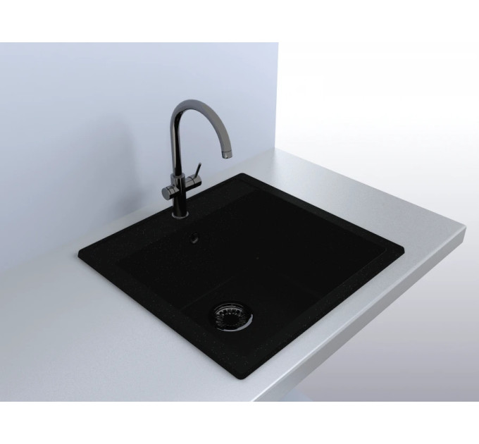 Кухонна мийка BODRUM 510 Black MIRAGGIO