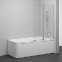 Шторка для ванни двохелементна 10CVS2-100 R Transparent, (7QRA0U03Z1) RAVAK