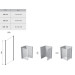 Душова стінка нерухома одноелементна CHROME CPS-100 Transparent, (9QVA0C00Z1) RAVAK