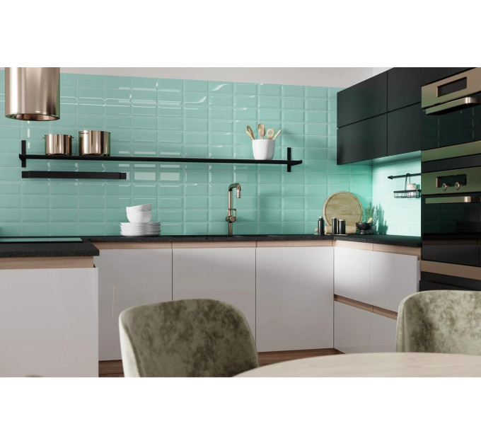 Плитка стінова The Wall satin plane м'ятний 100x300x7 Golden Tile