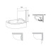 Шторка для ванни одноелементна CVSK1 ROSA 140-150 R Transparent, (7QRM0C00Y1) RAVAK