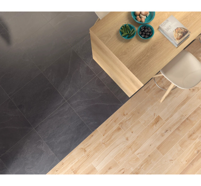 Плитка керамогранітна X60ST9R Slate Black 60060020 Zeus Ceramica