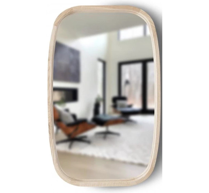 Дзеркало New Art Slim 600x900 White Lyxury Wood