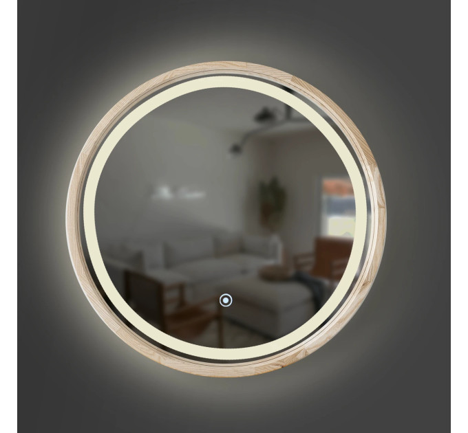Дзеркало Perfection Slim LED D650 White Luxury Wood