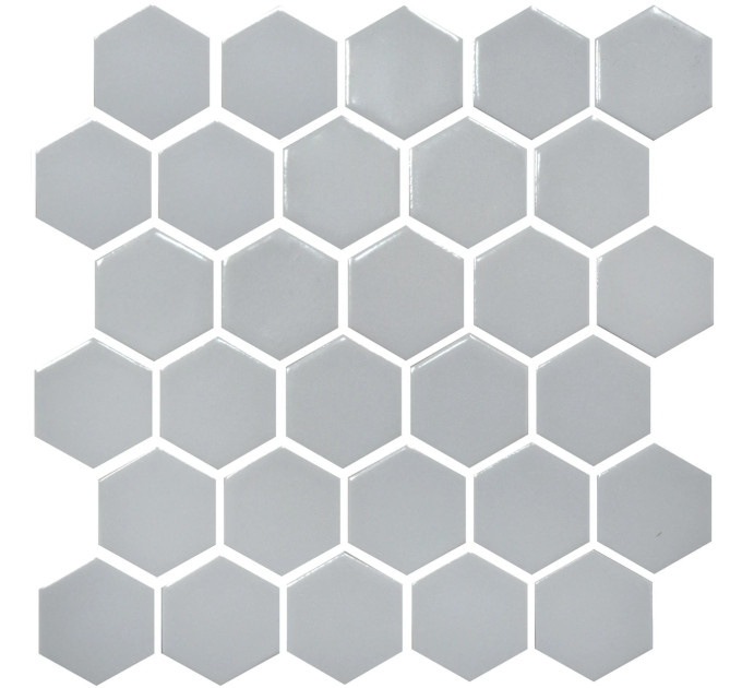 Мозаїка HEXAGON H 6002 Grey Silver 295х295х9 Кераміка Лео УКРАЇНА