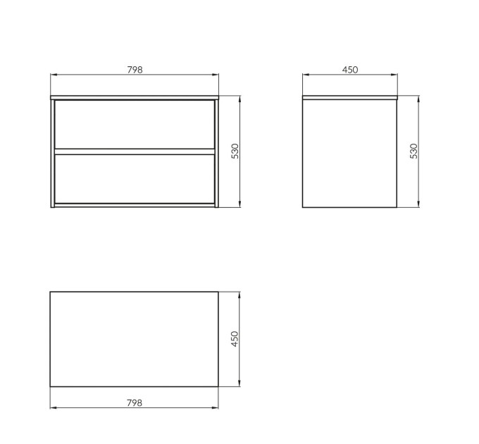Шафка під умивальник CREA 80 White (FZZW1008711564), Cersanit