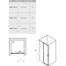 Душові двері двохелементні MSD2-110 L Transparent, (0WLD0C00Z1) RAVAK