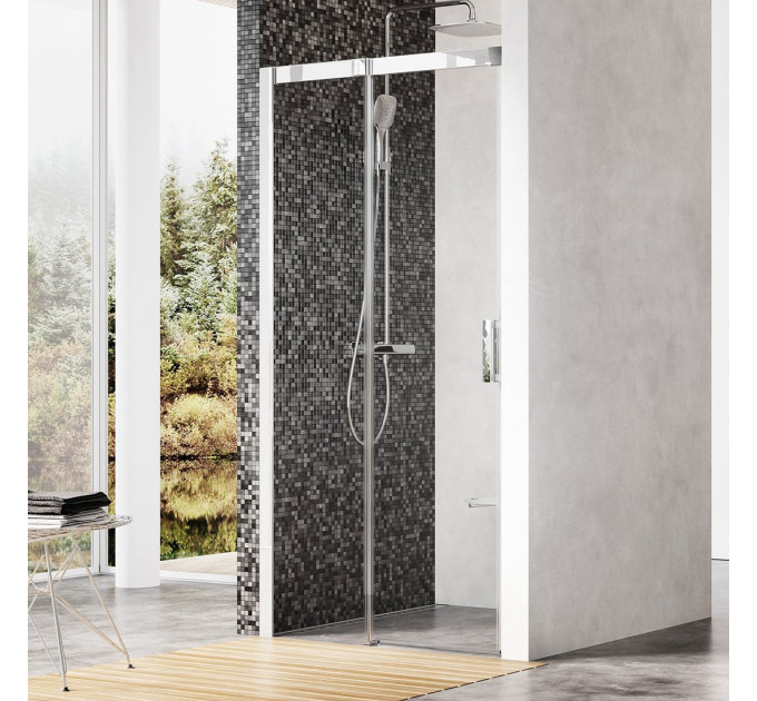 Душові двері двохелементні MSD2-110 L Transparent, (0WLD0C00Z1) RAVAK