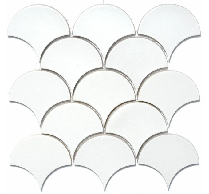 Мозаїка Scales SC X 6024 White 300x300x9 Котто Кераміка
