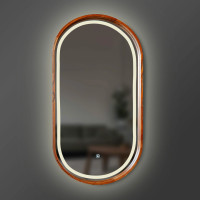 Дзеркало Freedom Slim LED 550x850 Cognac Luxury Wood