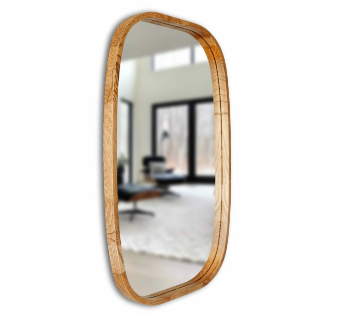Дзеркало New Art Slim 600x900 Natural Dark Luxury Wood