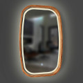 Дзеркало New Art Slim LED 550x850 Mahogany Luxury Wood