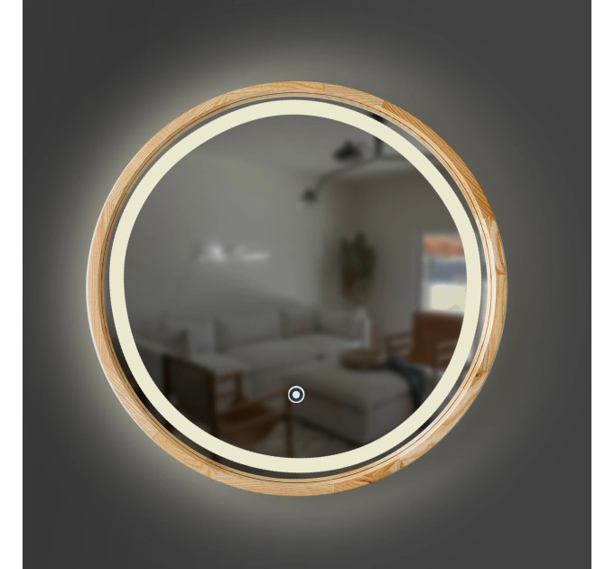 Дзеркало Perfection Slim LED D650 Natural Light Luxury Wood