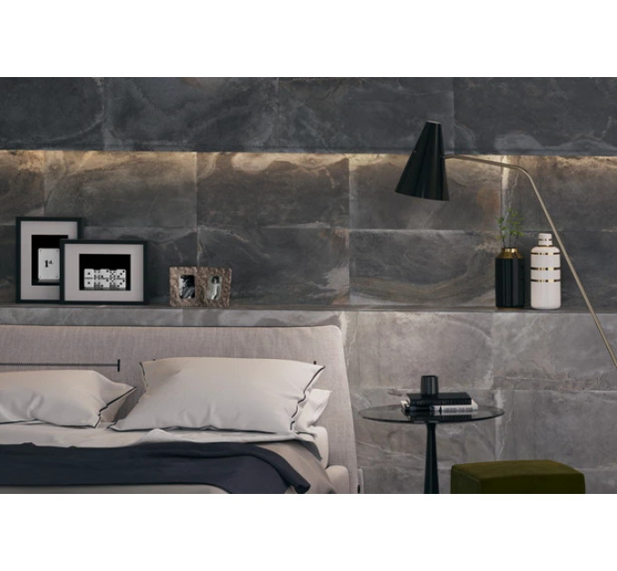 Плитка керамогранітна Slate антрацит 307x607x8,5 Golden Tile