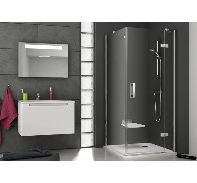 Душова стінка нерухома одноелементна SMARTLINE SMPS-90 L Transparent, RAVAK