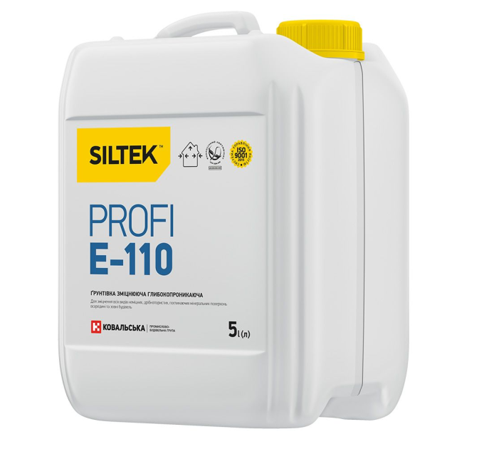 Ґрунтовка глибокопроникаюча зміцнююча Siltek Profi E-110 (5 л)