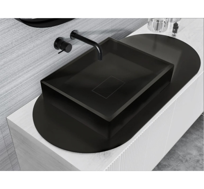 Умивальник Capri 500C Mirastone Black MIRAGGIO