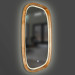 Дзеркало New Art Slim LED 550x850 Natural Dark Luxury Wood