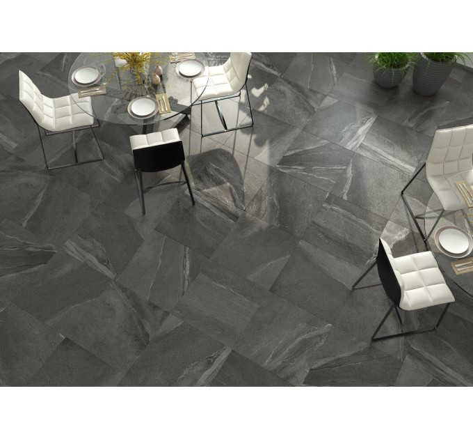 Плитка керамогранітна X94CL9R CALCARE Black 450x900x20 Zeus Ceramica