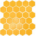 Мозаїка HEXAGON H 6025 Dark Yellow 295х295х9 Кераміка Лео УКРАЇНА