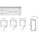 Душові двері одноелементні Pivot PDOP1-90 Transparent, (03G70101Z1) RAVAK