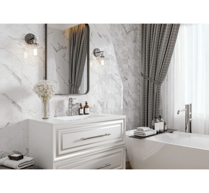 Плитка керамогранітна Calacatta Vera білий RECT 595x595x11 Golden Tile