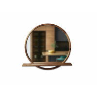 Дзеркало Sunrise з поличкою D800 Natural Walnut Luxury Wood