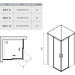 Душова кабіна квадратна MSRV4-90-90 Transparent, (1WV77C00Z1) RAVAK