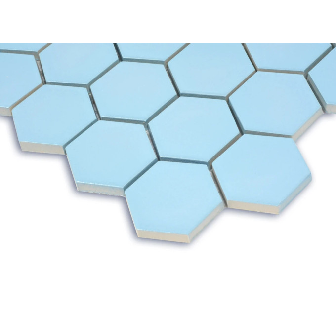 Мозаїка HEXAGON H 6026 Light Blue 295х295х9 Кераміка Лео УКРАЇНА