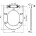Кришка для унітаза UNI CHROME Slim SoftClose (X01550), RAVAK