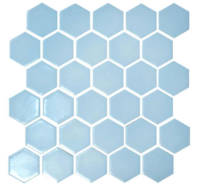 Мозаїка HEXAGON H 6026 Light Blue 295х295х9 Кераміка Лео УКРАЇНА