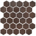 Мозаїка HEXAGON H 6005 Coffee Brown 295х295х9 Кераміка Лео УКРАЇНА