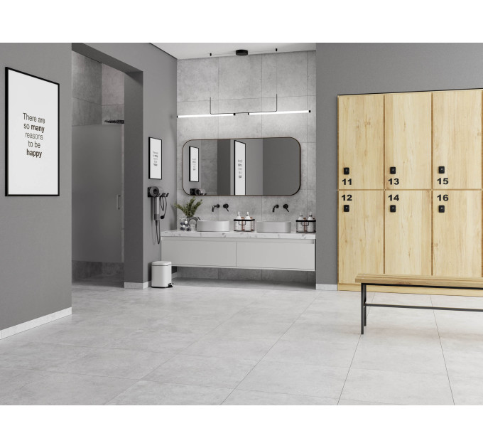 Плитка керамогранітна BEG580 Betonova світло-сірий 600х600х8 Golden Tile