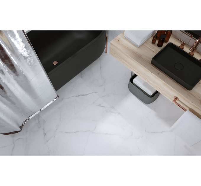 Плитка керамогранітна Н90580 Calacatta Extra білий 600х600х8 Golden Tile