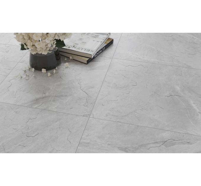Плитка керамогранітна DRG580 Dark Rock світло-сірий 600х600х8 Golden Tile