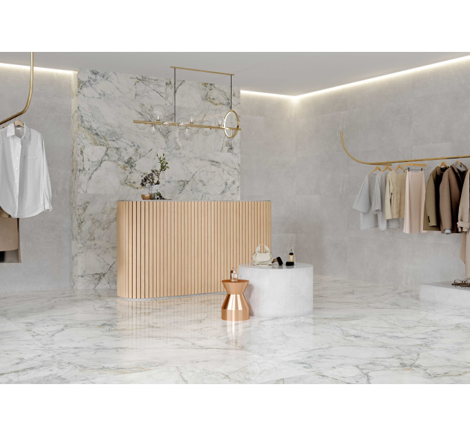 Плитка керамогранітна LE0590 Leonardo білий 600х600х8 Golden Tile