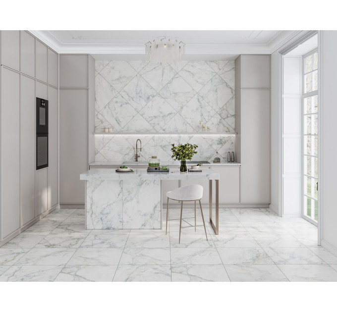 Плитка керамогранітна LE0580 Leonardo білий 600х600х8 Golden Tile