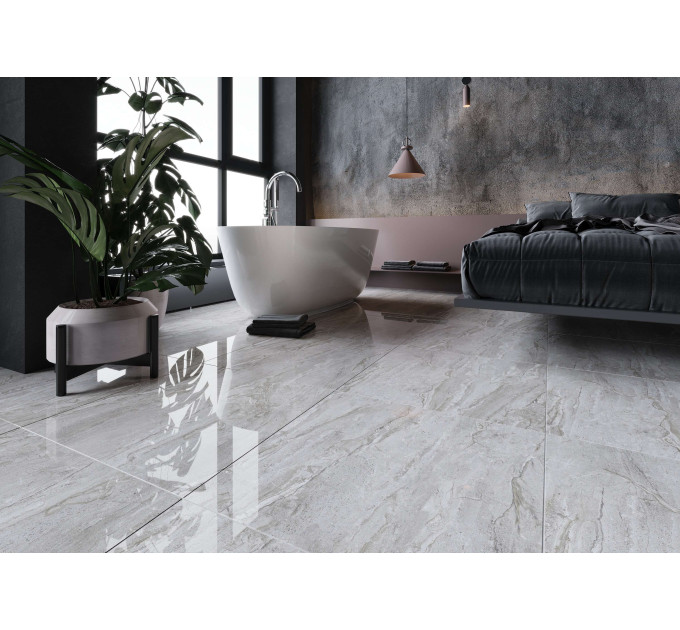 Плитка керамогранітна 8М2520 Marmo Milano сірий 600х600х8 Golden Tile