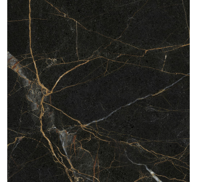 Плитка керамогранітна MPС580 Marmo Perlanera чорний 600х600х8 Golden Tile