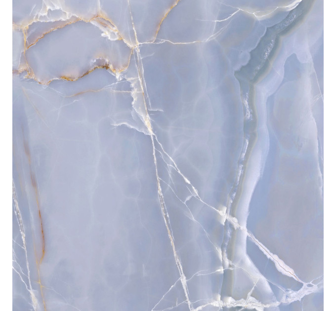 Плитка керамогранітна 7А3580 Onyx Blue блакитний 600х600х8 Golden Tile