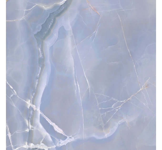 Плитка керамогранітна 7А3580 Onyx Blue блакитний 600х600х8 Golden Tile
