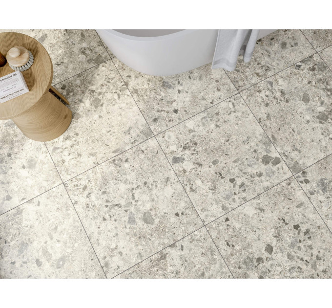 Плитка керамогранітна PGS580 Pebbles Extra Grande сіро-коричневий 600х600х8 Golden Tile